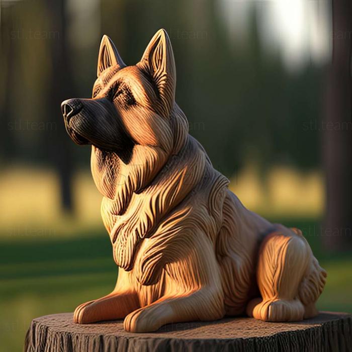 3D model Bukovina Shepherd dog (STL)